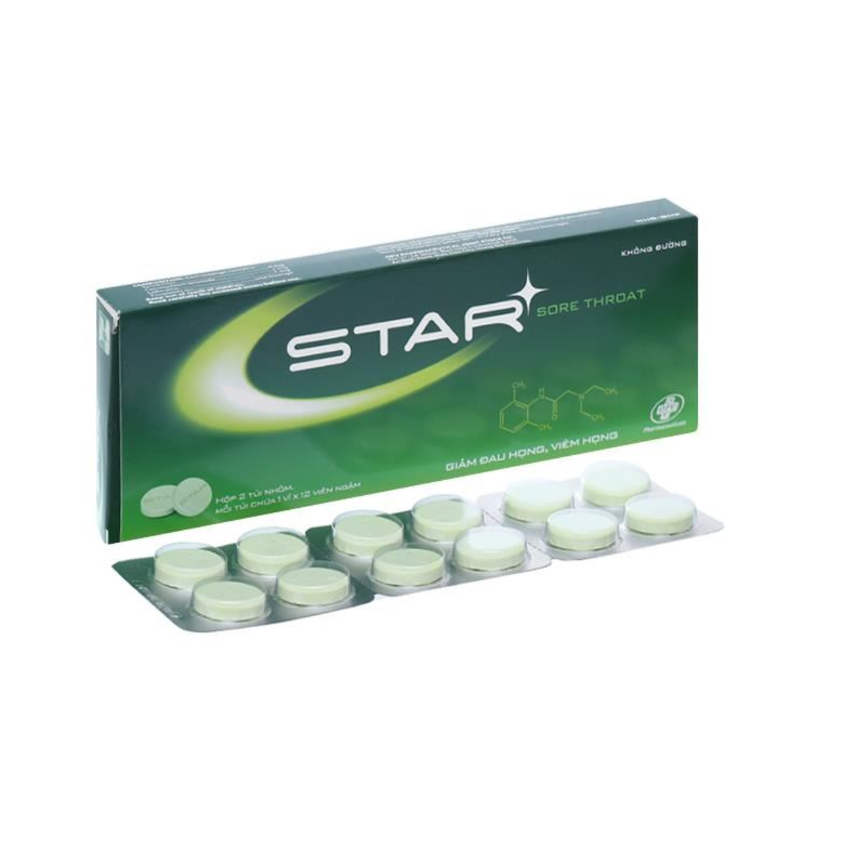 Viêm ngậm Star Sore Throat OPV Xanh Lá (H/24v)
