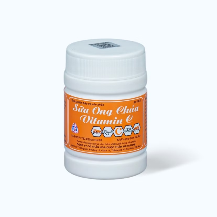 Viên ngậm sữa ong chúa Vitamin C Mekophar (C/30v)