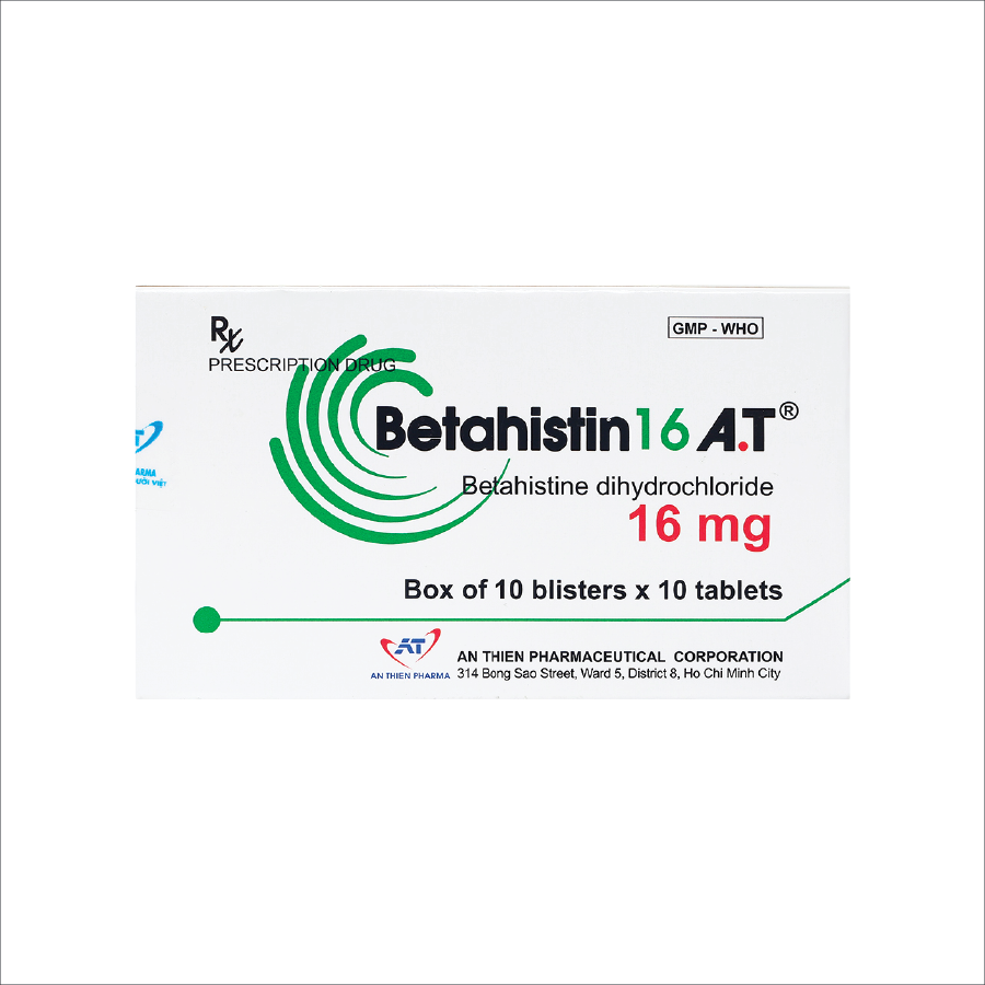 Betahistin 16mg A.T - H/100v