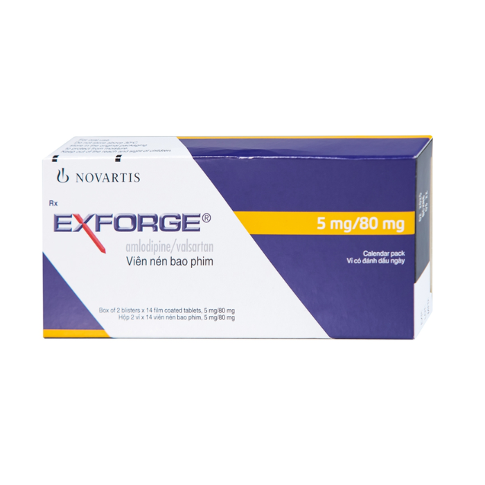 Exforge 5mg/80mg Novartis (H/28V)