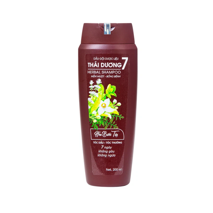 Dầu Gội Dược Liệu Thái Dương 7 Nâu (C/200ML)