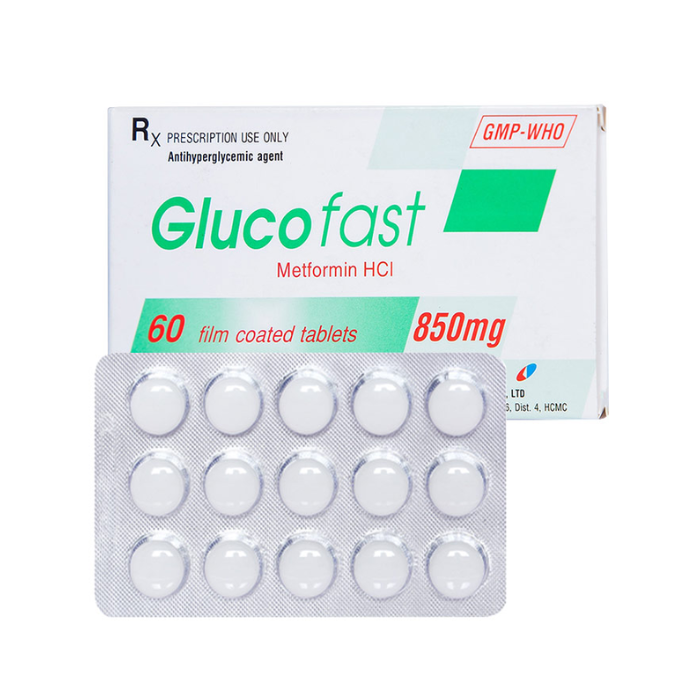 Glucofast 850mg Mebiphar (H/60V)