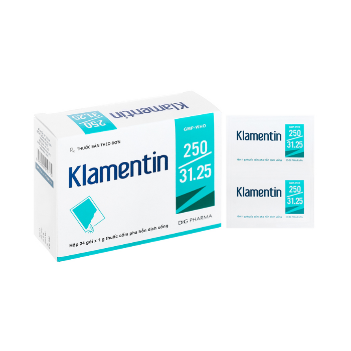 Klamentin 250/31.25 (Hộp 24 gói)