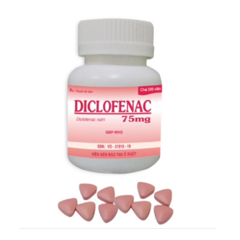 Diclofenac 75mg Tipharco (C/200v)