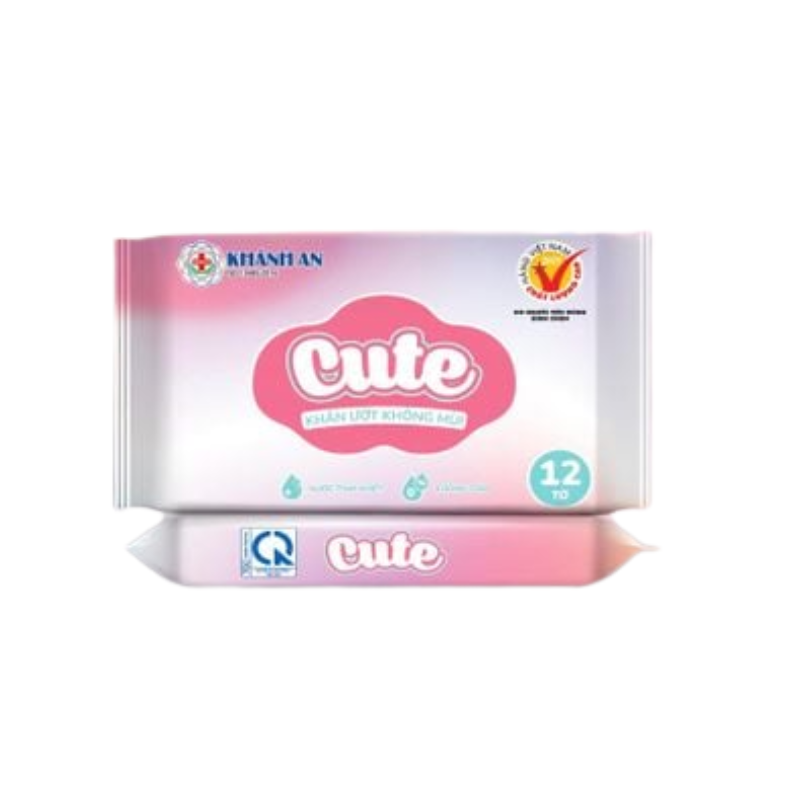 Khăn ướt mini Cute (Gói 12 tờ)