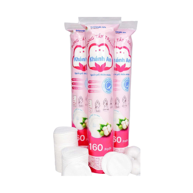 Bông tẩy trang Khánh An (Gói 160M)