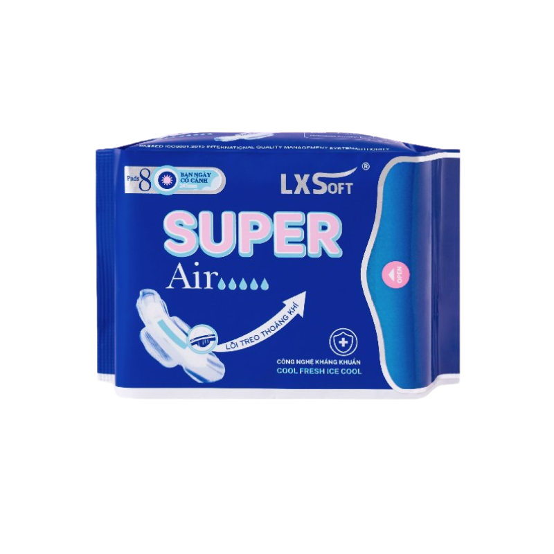 BVS LXSoft Super Air bạc hà ban ngày có cánh 245mm (Gói 8M)