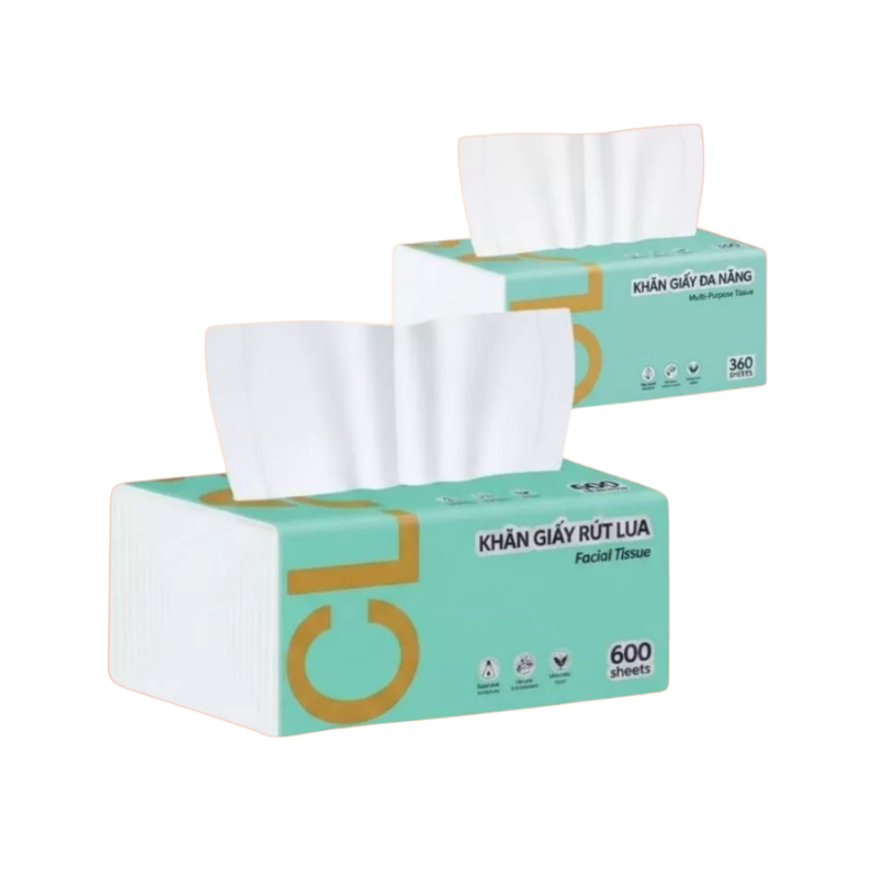Khăn giấy rút lụa CLASI 4 lớp 600 tờ