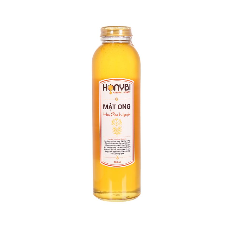 Mật Ong Hoa Cao Nguyên Honybi 500ml