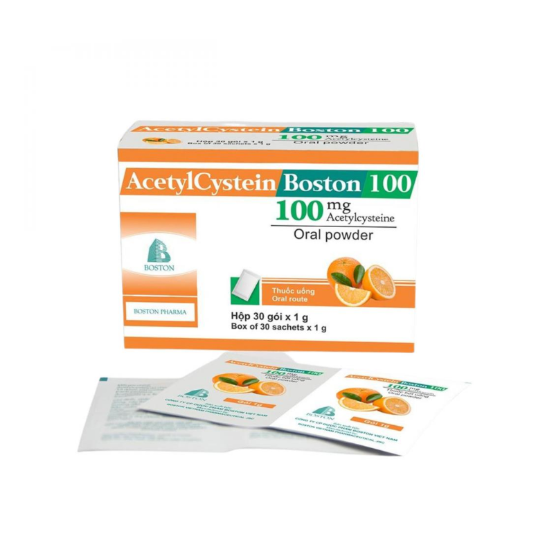 Acetylcystein Boston 100 (H/30 gói)