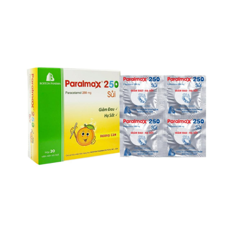 Paralmax 250 Sủi hương cam Boston (H/20v)