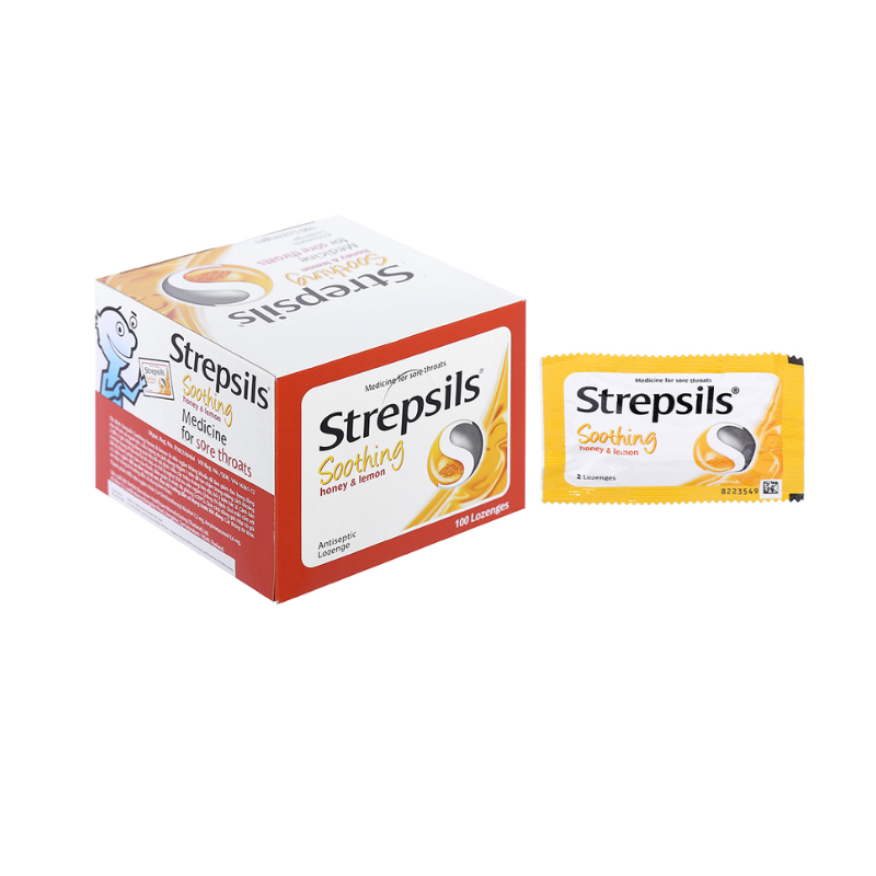 Strepsils Chanh mật ong Soothing Honey & lemon (H/100v)