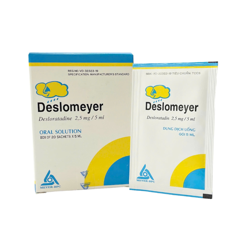 Deslomeyer Desloratadin Meyer-BPC (Hộp 20 gói)