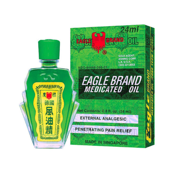 Dầu Gió Eagle Brand Singapore tem bạc C/24ml