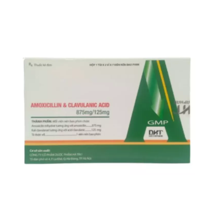 Amoxicillin & Clavulanic Acid 875mg/125mg Hataphar H/14v