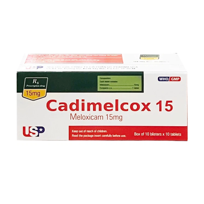 Cadimelcox 15mg Meloxicam USP (H/100v)