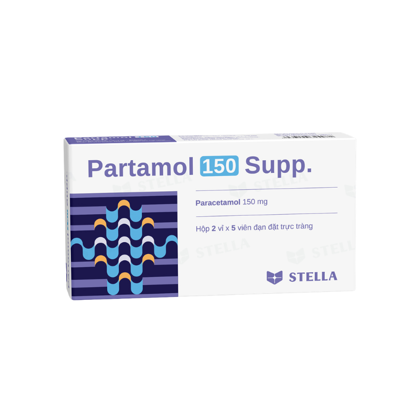 Viên đặt trực tràng Partamol 150 Supp. Stella (H/10v)