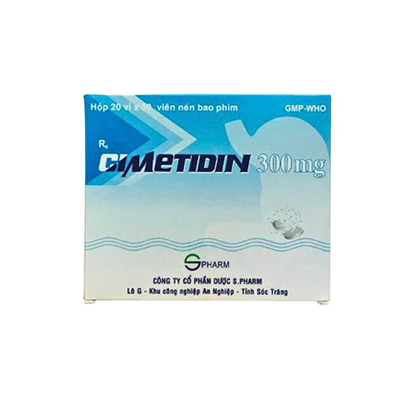 Cimetidin 300mg S.Pharm (Hộp 200v)