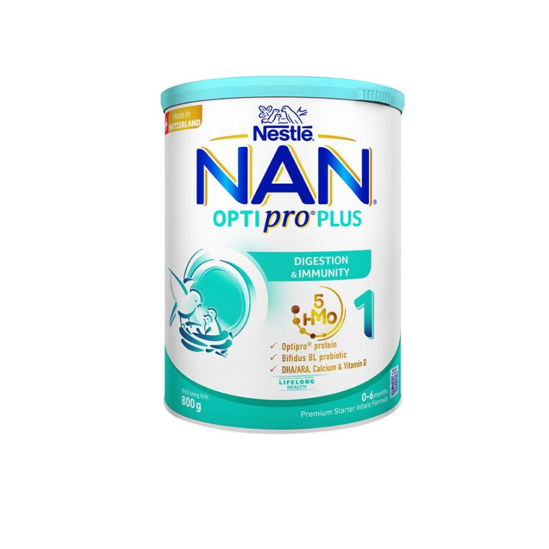 Sữa Nan Optipro Plus số 1 Thụy Sĩ 800gr