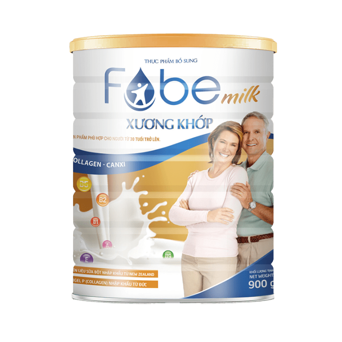 Sữa Fobe Milk Xương Khớp 900gr
