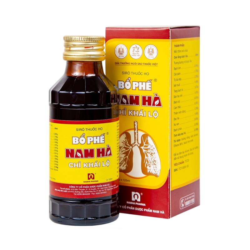 Bổ phế Nam Hà chỉ khái lộ 125ml