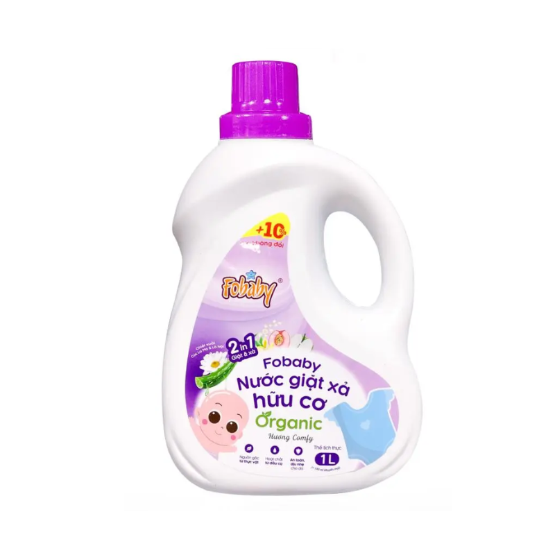 Nước giặt xả hữu cơ Fobaby Hương Comfy 1L