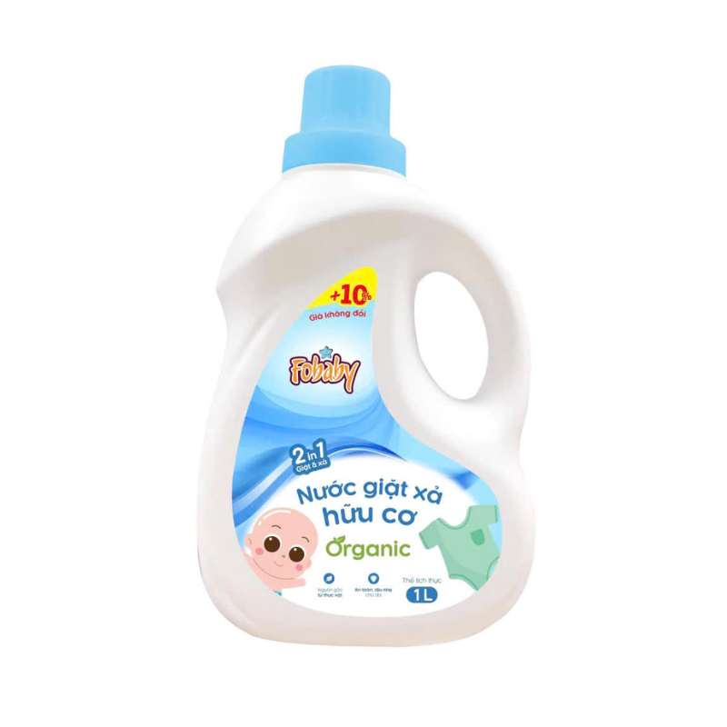 Nước giặt xả hữu cơ Fobaby Không hương 3.6L