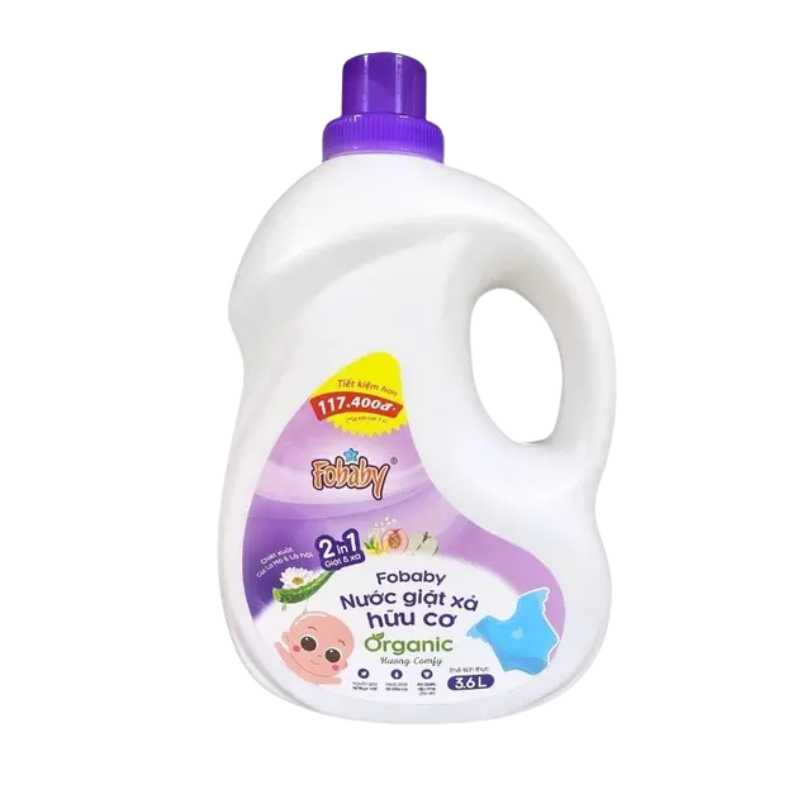 Nước giặt xả hữu cơ Fobaby Hương Comfy 3.6L