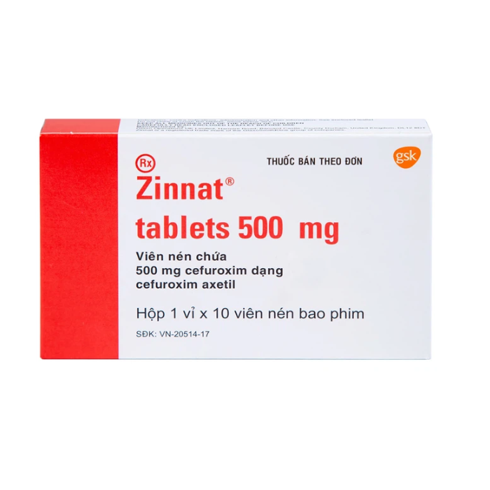 Zinnat 500mg GSK (H/10V)