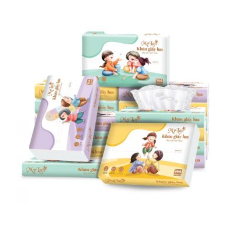 Khăn giấy lụa MYLAN 144 sheets, 175mm x 120mm