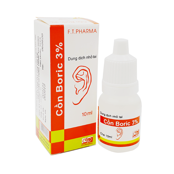 Cồn Boric 3% DP 3/2 (C/10ML)