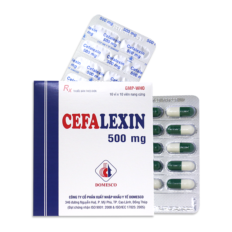 Cefalexin 500mg Domesco (H/100V)