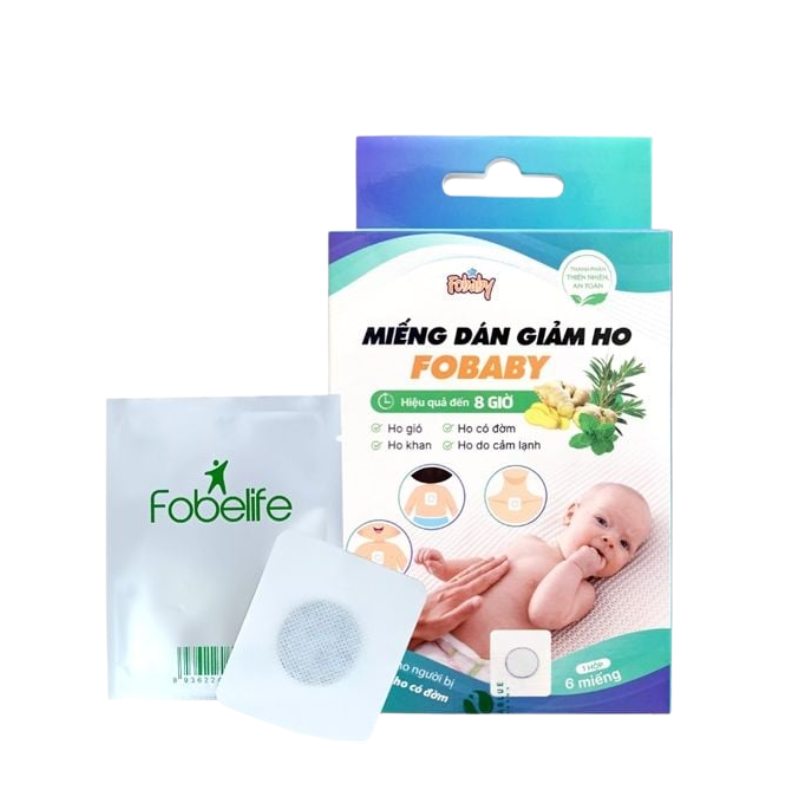 Miếng dán giảm ho Fobaby (H/6m)