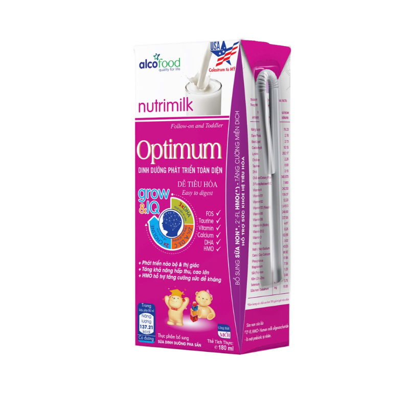 Sữa Nước Nutrimilk Optimum 180ml