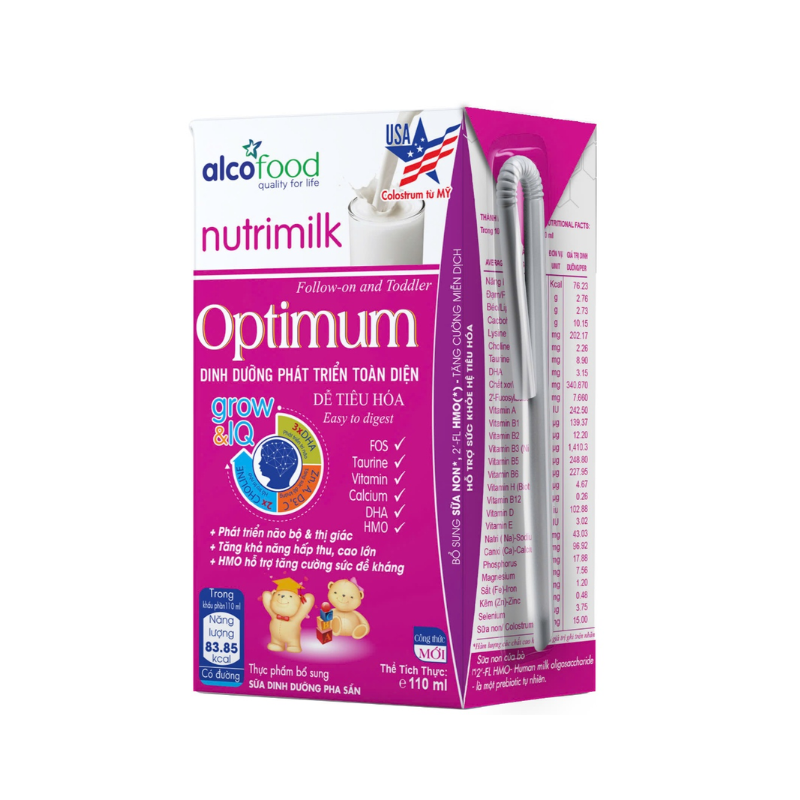 Sữa Nước Nutrimilk Optimum 110ml