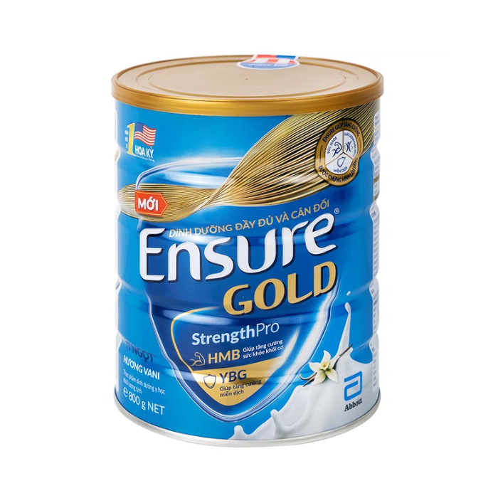 Sữa bột Ensure Gold Strengthpro Abbott ít ngọt 800gr