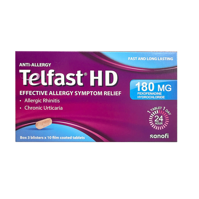 Telfast HD 180mg Sanofi (H/30v)