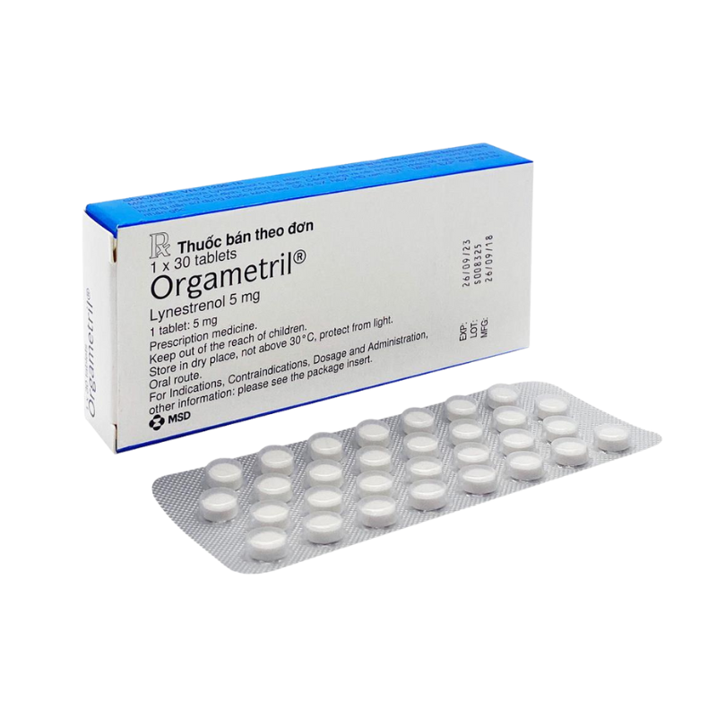 Orgametril Lynestrenol 5mg Msd (H/30v)