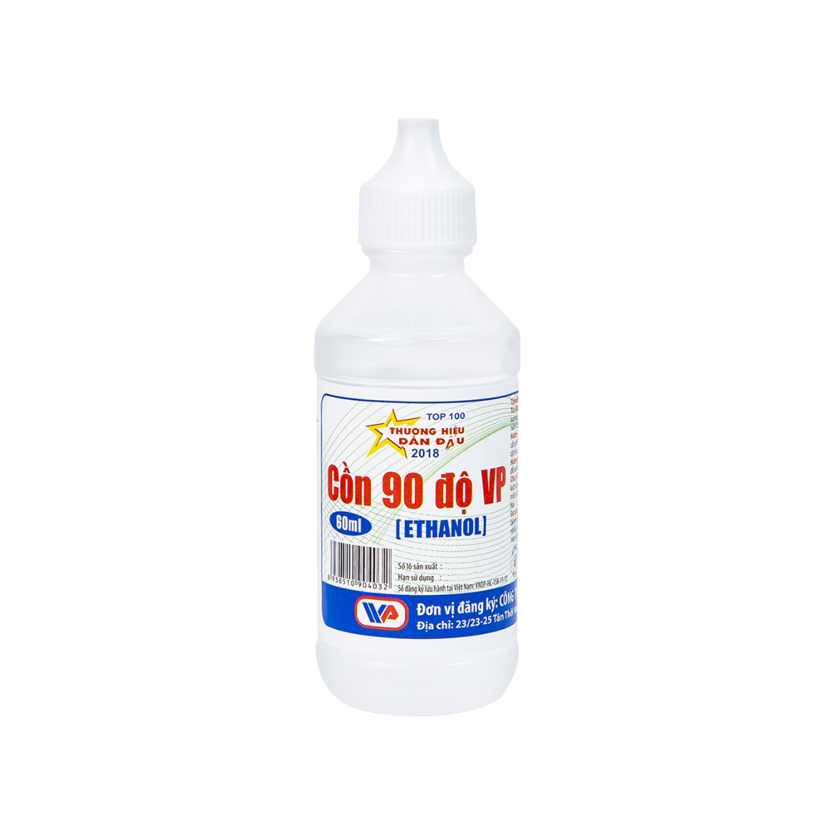 Cồn 90 Độ Trắng Vĩnh Phúc (C/60ML)