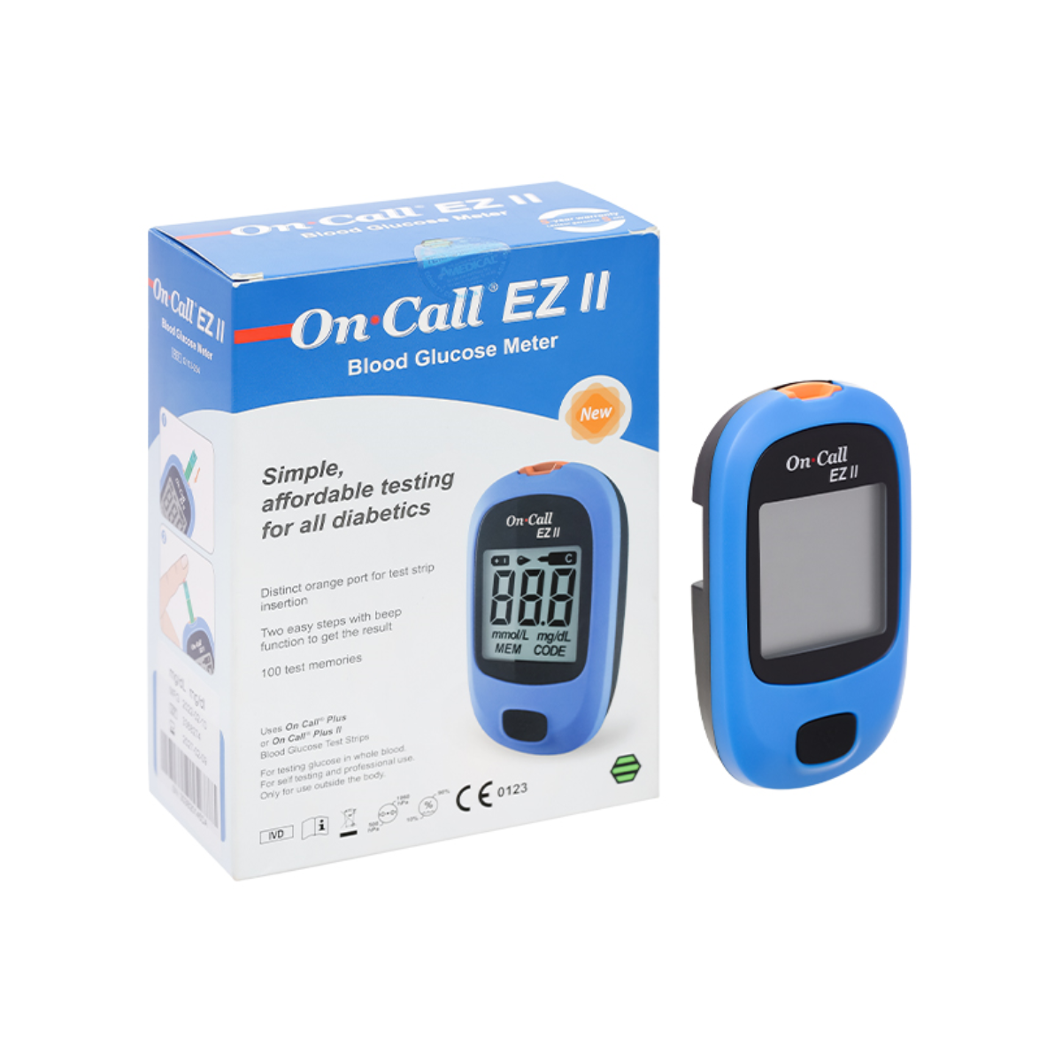 Máy Đo Đường Huyết On Call EZ II (không kèm que)