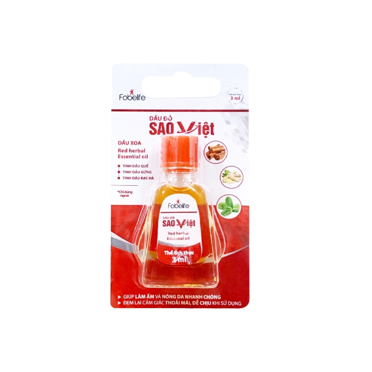 Dầu đỏ Sao Việt 3 ml