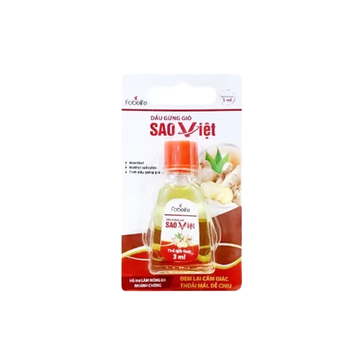 Dầu gừng gió Sao Việt 3 ml