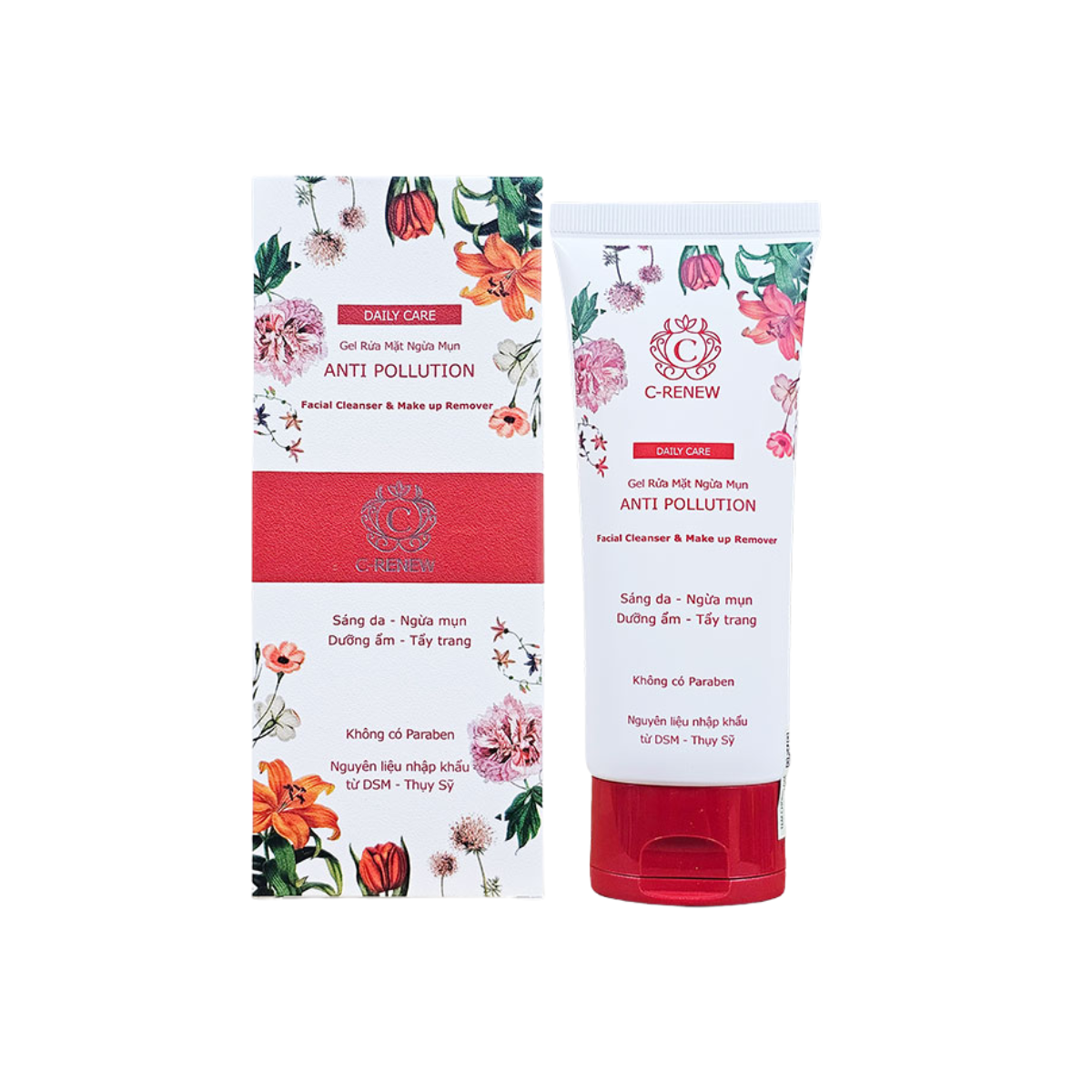 Gel Rửa mặt Ngừa mụn AntiI Pollution C-Renew 100ml