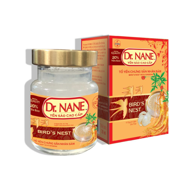 Yến sào Dr.Nane Nhân Sâm 20% (Lọ 70ml)