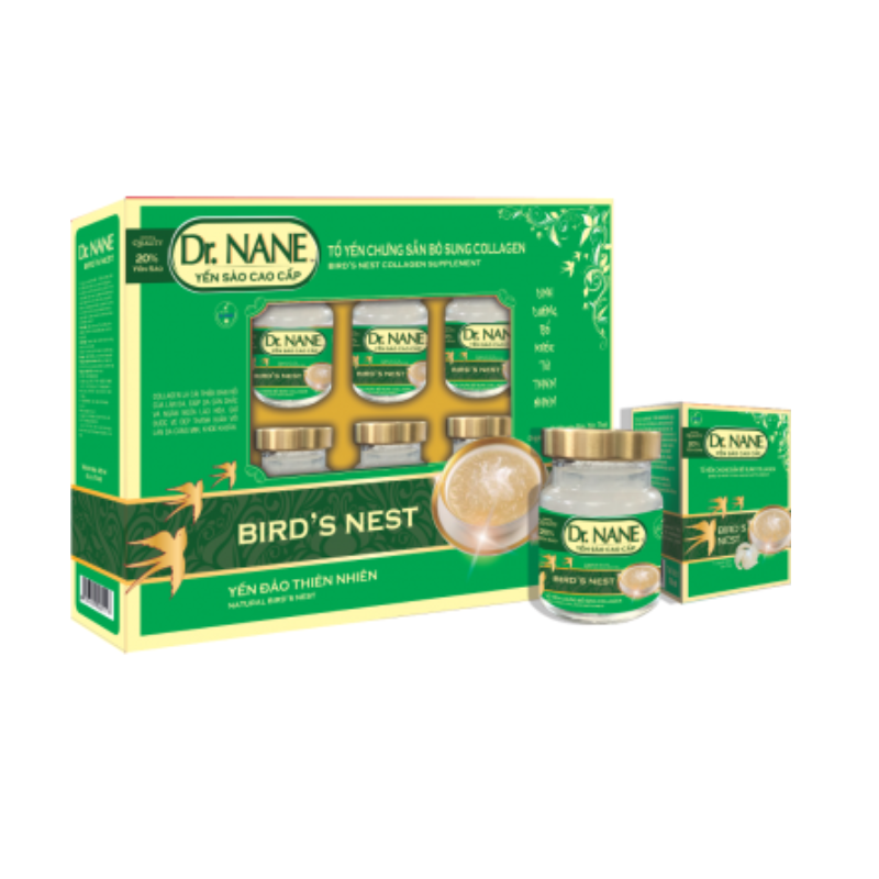 Yến sào Dr. Nane Collagen 20% (Hộp 6 lọ )