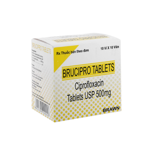 Brucipro Ciprofloxacin 500mg (H/100v)
