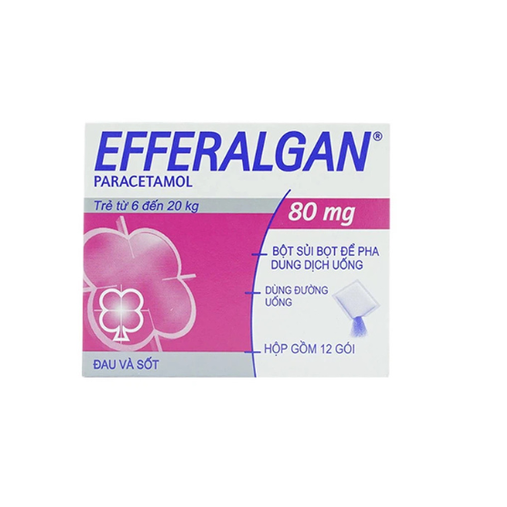 Efferalgan 80mg UPSA SAS (H/12 gói)