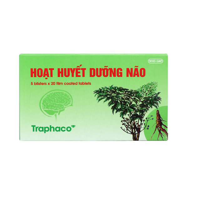 Hoạt Huyết Dưỡng Não Bao Phim Traphaco (H/100V)