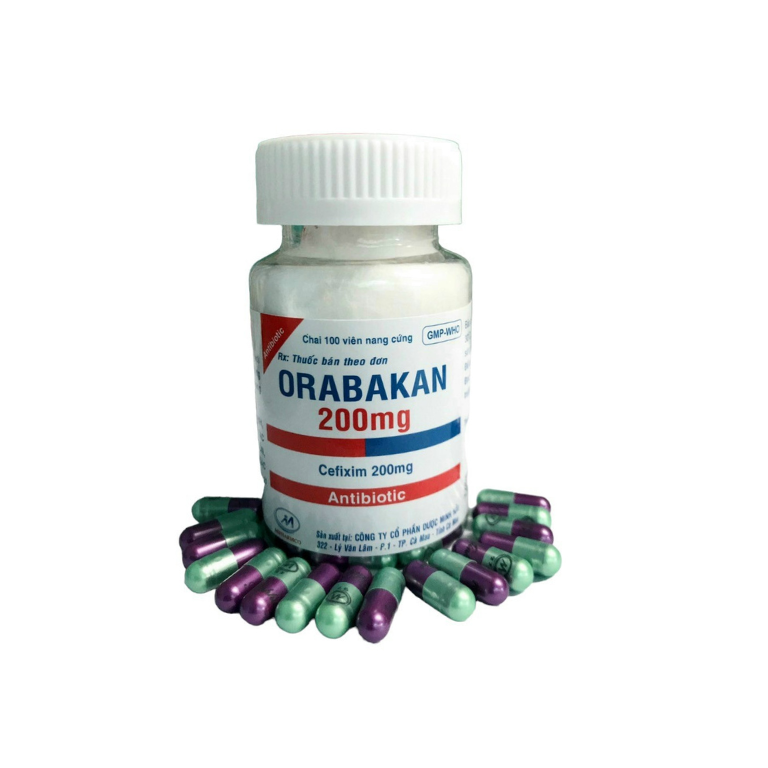 Orabakan 200mg minh hải (Chai/100 viên)