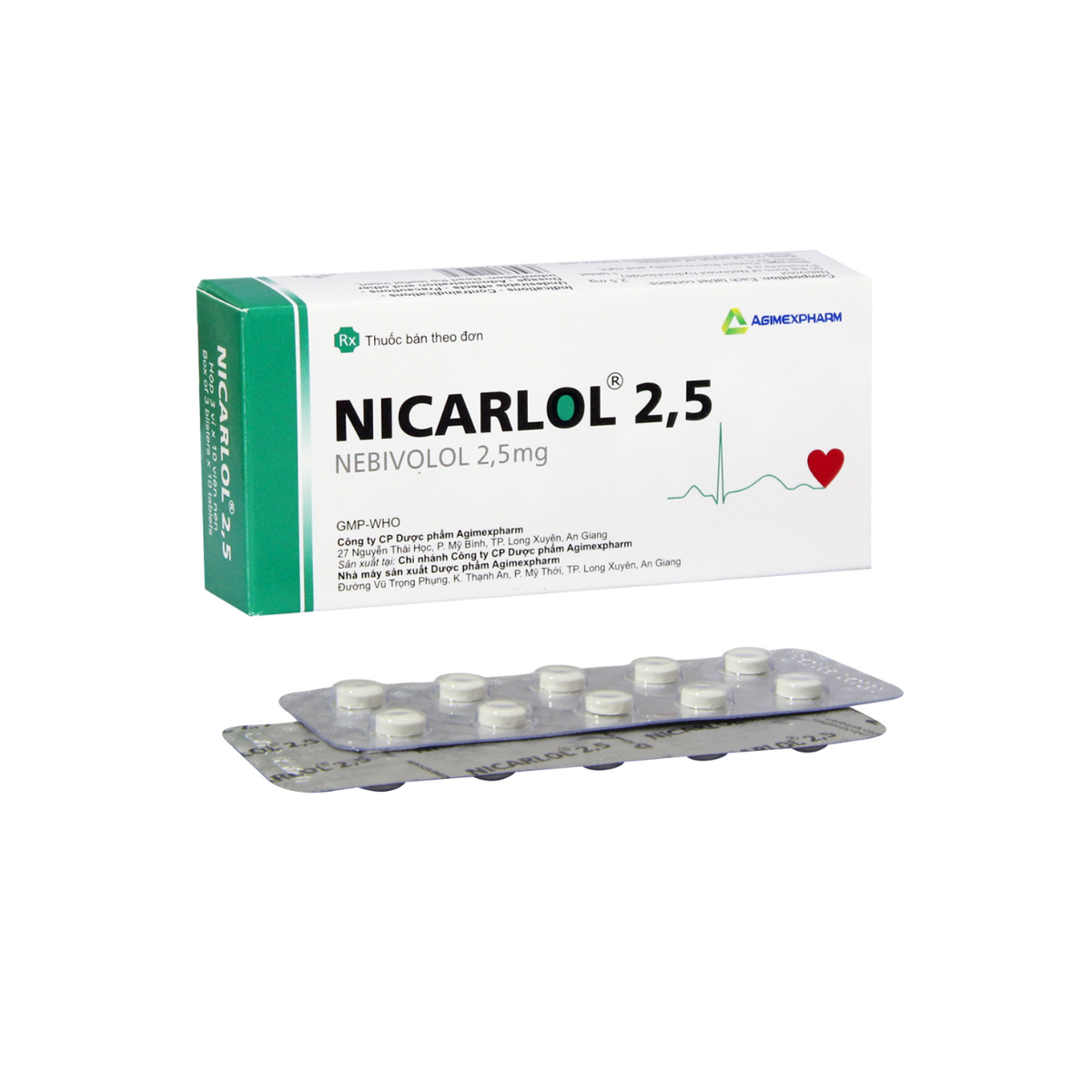 Nicarlol 2.5 Agimexpharm (H/30V)